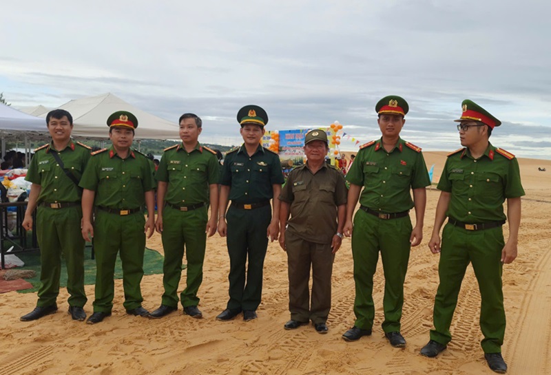 Công an xã Hòa Thắng đảm bảo an ninh trật tự các sự kiện, hoạt động diễn ra trên địa bàn
